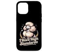 Funny Poodle I Have High Standards Case for iPhone 12/12 Pro
