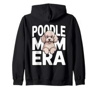 Funny Poodle Mom Era Cute Dog Lover Women Zip Hoodie