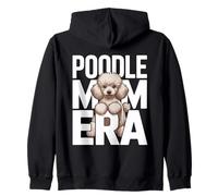 Funny Poodle Mom Era Cute Dog Lover Women Zip Hoodie