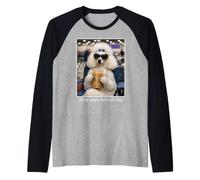 Funny Poodle Show Dog Show Days Take All Day Raglan Baseball Tee