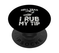 Funny Pool Billiards Hell yeah i rub my tip PopSockets Adhesive PopGrip