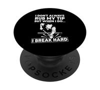 Funny Pool Billiards I dont always rub my tip PopSockets Adhesive PopGrip