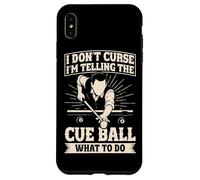 Funny Pool Billiards I'm telling the cue ball what to do Case for iPhone XS Max