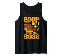 Funny Poop Like a Boss - Cartoon Poop King - I Pooped Today Tank Top