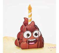 Funny Pop Up Doodoo Emoji Happy Birthday Card - Great 3D Birthday Card For Children, Adults, Father, Mother, Son, Daughter