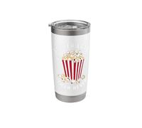 Funny Popcorn Saying Binge-Watching Popcorn and chill Stainless Steel Insulated Tumbler