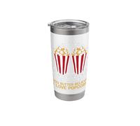 Funny Popcorn Saying Binge-Watching Popcorn and chill Stainless Steel Insulated Tumbler