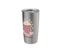 Funny Popcorn Saying Binge-Watching Popcorn and chill Stainless Steel Insulated Tumbler