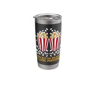 Funny Popcorn Saying Binge-Watching Popcorn and chill Stainless Steel Insulated Tumbler
