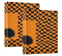 Funny Porcupine Balloon Orange and Black 1.5 in Binders for School Three-Ringing with Clipboard 1/2 Packs Office Supplies Hardcover