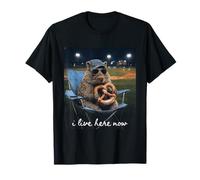 Funny Porcupine Baseball I Live Here Now T-Shirt