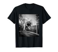 Funny Porcupine Jumping on Trampoline Backyard Animal Lover T-Shirt