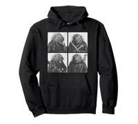 Funny Porcupines Rockers Animals Rock Music Emo Punk Band Pullover Hoodie