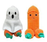 Funny Positive Dick And Ghost Doll,Emotional Support Plush Crochet Gift(#B)