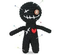 Funny Positive Voodoo Doll, Emotional Support Gift, Cute Wool Crochet Doll with Needles, Stuffing Decoration Inspirational Positive Ornaments Gifts for Friend Coworkers