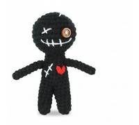 Funny Positive Voodoo Doll,Funny Crochet Voodoo Doll with Hanging Rope,CreepyDoll Decor,Stuffin For StressRelief,Office Desk