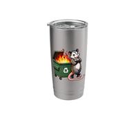 Funny Possum Dumpster Fire Stainless Steel Insulated Tumbler