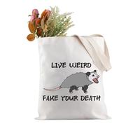 Funny Possum Gift Opossum Lover Gift Live Weird Fake Your Death Tote Bag Opossum Mom Gift (Your Death Tote EU)