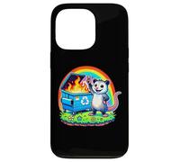 Funny Possum Rainbow Dumpster Fire Case for iPhone 13 Pro