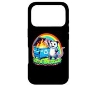Funny Possum Rainbow Dumpster Fire Case for iPhone 17 Pro