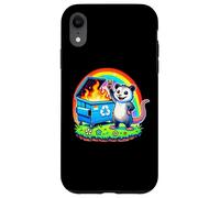 Funny Possum Rainbow Dumpster Fire Case for iPhone XR