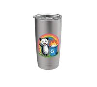 Funny Possum Rainbow Dumpster Fire Stainless Steel Insulated Tumbler