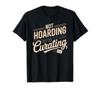 Funny Postcard Collector Not Hoarding Curating History Humor T-Shirt