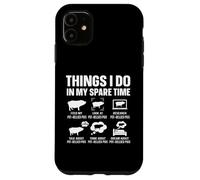 Funny Pot Bellied Pig Owner Spare Time Hobby Humor Case for iPhone 11