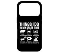 Funny Pot Bellied Pig Owner Spare Time Hobby Humor Case for iPhone 17 Pro