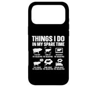 Funny Pot Bellied Pig Owner Spare Time Hobby Humor Case for iPhone 17 Pro Max