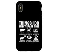 Funny Pot Bellied Pig Owner Spare Time Hobby Humor Case for iPhone X/XS
