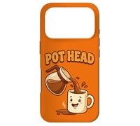 Funny Pot Head Retro Coffee Lover Caffeine Humor Java Case for iPhone 17 Pro