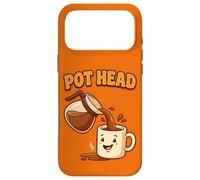 Funny Pot Head Retro Coffee Lover Caffeine Humor Java Case for iPhone 17 Pro Max