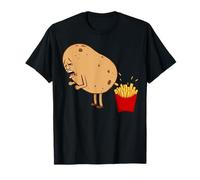 Funny Potato Making French Fries Fast Food Joke T-Shirt
