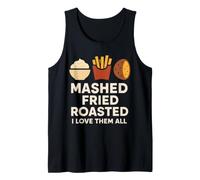 Funny Potato Meme Spud Life Couch Potato Humor Future Farmer Tank Top
