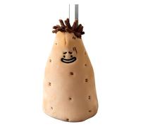 Funny Potato Plush Pencil Case, Creative Cute Storage Bag for Stationery, Zippered Pen Pouch, Soft and Fun Organizer for School and Office, 12x3x18cm, Brown