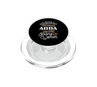 Funny Power of Grandma Abba Shirt Gift Idea PopSockets PopGrip for MagSafe