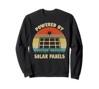 Funny Powered By Solar Panels Environmental Solar Power Sweatshirt