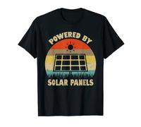 Funny Powered By Solar Panels Environmental Solar Power T-Shirt
