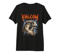 Funny Powerful Lightning Falcon Eagle Wild Bird Storm Energy Premium T-Shirt