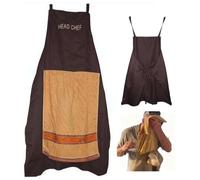 Funny Prank Apron for Men - Hilarious Openable Towel Design with Hidden Pocket, Adjustable Chef Apron, Creative Cooking Gift for Father’s Day, BBQ, Catering, One Size