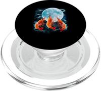 Funny Prawn Shrimp Howling the Moon Ocean Sea Animal PopSockets PopGrip for MagSafe