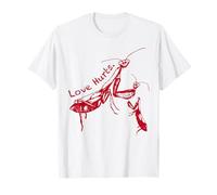 Funny Praying Mantis Retro Love Hurts Graphic For Girl Women T-Shirt
