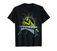 Funny Praying Mantis Wearing Sunglasses Playing Marimba T-Shirt