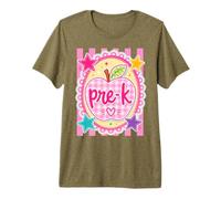 Funny Pre K Back to School Apple Preschool First Day Kids Premium T-Shirt