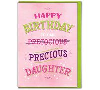 Funny 'Precocious Daughter' Birthday Greetings Card