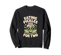 Funny Pregnancy Eating Pickles for Two Sweatshirt