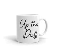 Funny Pregnancy Gift Up The Duff Mug Plumfoolery (White)