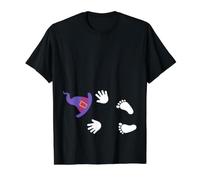 Funny Pregnancy Halloween Bump Value Graphic T-Shirt, Men, Black, M