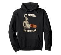 Funny Pregnant Mummy Halloween, It Goes Bump in the Night Pullover Hoodie